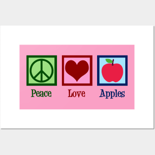 Peace Love Apples Posters and Art